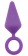 Фиолетовая анальная пробка с кольцом Candy Plug M - 10,1 см. - Chisa