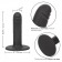 Черный анальный стимулятор 4.75” Ridged Probe - 12 см. - California Exotic Novelties - купить с доставкой в Новосибирске