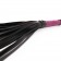 Черная плеть-флогер с розовой ручкой - 40 см. - Bior toys - купить с доставкой в Новосибирске