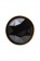 Золотистая гладкая анальная пробка с черным кристаллом - 7 см. - Штучки-дрючки - купить с доставкой в Новосибирске