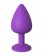 Фиолетовая анальная пробка со стразом Her Little Gem Large Plug - 9,5 см. - Pipedream - купить с доставкой в Новосибирске