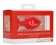 Красная анальная пробка с прозрачным стразом Large Ribbed Diamond Heart Plug - 8 см. - Shots Media BV - купить с доставкой в Новосибирске