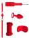 Красный игровой набор Introductory Bondage Kit №5 - Shots Media BV - купить с доставкой в Новосибирске
