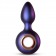 Фиолетовая анальная вибропробка Deep Space с кольцом-держателем - 12,7 см. - EDC