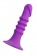 Фиолетовый анальный фаллоимитатор Drilly - 14 см. - A-toys