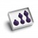Набор из 3 фиолетовых вагинальных шариков Kegel Training Set - So divine