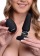 Черная анальная пробка Slim R Smooth Rimming Plug with Remote - 14 см. - XR Brands