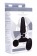 Черная анальная пробка Slim R Smooth Rimming Plug with Remote - 14 см. - XR Brands