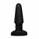 Черная анальная пробка Slim R Smooth Rimming Plug with Remote - 14 см. - XR Brands