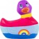 Вибратор-уточка I Rub My Duckie 2.0 Colors с разноцветными полосками - Big Teaze Toys - купить с доставкой в Новосибирске