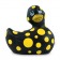 Черный вибратор-уточка I Rub My Duckie 2.0 Happiness в жёлтый горох - Big Teaze Toys - купить с доставкой в Новосибирске