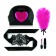 Черно-розовый эротический набор Kit d Amour - Rianne S - купить с доставкой в Новосибирске