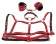 Красный комплект БДСМ-аксессуаров Harness Set - Orion - купить с доставкой в Новосибирске
