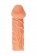 Телесная закрытая насадка с венками Cock Sleeve Size S - 13,8 см. - KOKOS - в Новосибирске купить с доставкой Телесная закрытая насадка с венками Cock Sleeve Size S - 13,8 см. - KOKOS - в Новосибирске купить с доставкой