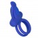 Синее перезаряжаемое эрекционное кольцо Silicone Rechargeable Dual Pleaser Enhancer - California Exotic Novelties - в Новосибирске купить с доставкой