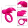 Розовое перезаряжаемое кольцо Silicone Rechargeable Triple Clit Flicker - California Exotic Novelties - в Новосибирске купить с доставкой