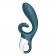 Темно-бирюзовый вибратор-кролик Hug Me - 21,2 см. - Satisfyer