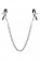 Зажимы для сосков с фиолетовой цепочкой Sweet Caress Nipple Chain - Sweet Caress - купить с доставкой в Новосибирске