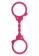 Розовые эластичные наручники STRETCHY FUN CUFFS - Toy Joy - купить с доставкой в Новосибирске