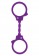 Фиолетовые эластичные наручники STRETCHY FUN CUFFS - Toy Joy - купить с доставкой в Новосибирске