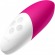 Реагирующий на окружающие звуки бело-розовый вибромассажёр Siri 2 Cerise - Lelo