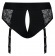 Черные трусики для насадок Diva Lingerie Harness - size M - Strap-on-me - купить с доставкой в Новосибирске