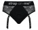 Черные трусики для насадок Diva Lingerie Harness - size M - Strap-on-me - купить с доставкой в Новосибирске