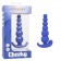 Синяя анальная пробка Cheeky X-6 Beads - 12,75 см. - California Exotic Novelties
