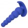 Синяя анальная пробка Cheeky X-6 Beads - 12,75 см. - California Exotic Novelties