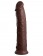 Коричневый фаллоимитатор-реалистик 11  Silicone Dual Density Cock - 29,5 см. - Pipedream