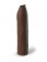 Коричневая насадка-удлинитель Uncut Silicone Penis Enhancer - 17,8 см. - Pipedream - в Новосибирске купить с доставкой