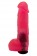 Розовая гелевая насадка с мошонкой для страпона - 17,8 см. - LOVETOY (А-Полимер) - купить с доставкой в Новосибирске