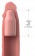 Телесная насадка-удлинитель 3 Inch Silicone Mega X-tension - 22,9 см. - Pipedream - в Новосибирске купить с доставкой