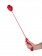 Красный стек с фаллосом вместо ручки - 62 см. - Sitabella - купить с доставкой в Новосибирске