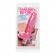 Розовый вибратор с мошонкой Glitter Gels Vibrating Dong with Balls - 15 см. - California Exotic Novelties