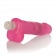 Розовый вибратор с мошонкой Glitter Gels Vibrating Dong with Balls - 15 см. - California Exotic Novelties