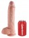 Большой фаллоимитатор с мошонкой 10  Cock with Balls на присоске - 25,4 см. - Pipedream