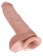 Большой фаллоимитатор с мошонкой 10  Cock with Balls на присоске - 25,4 см. - Pipedream