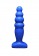 Синий анальный стимулятор Small Bubble Plug - 11 см. - Lola toys