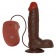 Коричневый вибратор REALISTIC VIBRATOR REAL RAPTURE BROWN - 21,5 см. - Toyz4lovers