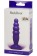 Фиолетовый анальный стимулятор Small Bubble Plug - 11 см. - Lola toys