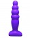 Фиолетовый анальный стимулятор Small Bubble Plug - 11 см. - Lola toys