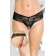 Ажурные трусики-стринг с широким пояском и доступом - SoftLine купить с доставкой