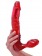 Безремневой вагинальный страпон с вибратором Bend Over Boyfriend Red - 21 см. - Toy Joy - купить с доставкой в Новосибирске