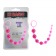 Розовая анальная цепочка с колечком Sassy Anal Beads - 26,7 см. - Chisa