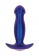 Синяя анальная вибропробка Buttocks The Wild Magn Pulse Vibrating Plug - 15 см. - Toy Joy