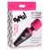Розово-черный мини-вибромассажер 10X Vibrating Mini Silicone Wand - XR Brands