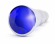 Серебристая анальная пробка-ёлочка с фиолетовым кристаллом - 14 см. - Shots Media BV - купить с доставкой в Новосибирске