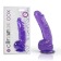Фиолетовый фаллоимитатор на присоске из гелевого материала - 22,8 см. - Topco Sales