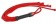 Красная верёвочная плеть-шестихвостка - 80 см. - Пикантные штучки - купить с доставкой в Новосибирске